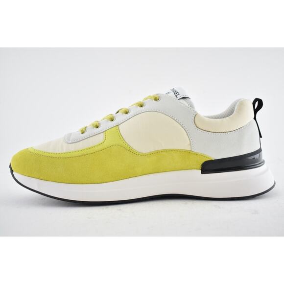 Chanel 22P Mens Ivory Grey Yellow CC Logo Low Top Lace Up Trainer Sneaker 44 11 - Picture 6 of 9
